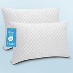 Oaisz Shredded Memory Foam Pillows, Bed Queen (2 Pack), White-cooling. Fixed Price $61.83.