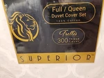 Superior 100% Cotton Trellis Geometric Bedding, 3 Piece Duvet Cover Set. Fixed Price $22.75.