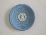 Wedgwood Blue Jasperware Portland Vase Miniature 3" Founded 1759 Plate. Fixed Price $25.00.