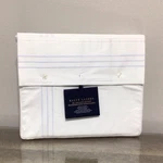 New Ralph Lauren Queen Flat Sheet Organic Sateen Handkerchief Embroidery. Fixed Price $125.00.
