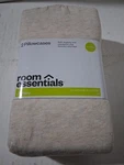 Room Essentials- Jersey Pillowcase Set, King, White New. Fixed Price $12.95.