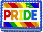 Pride Rainbow Image Edible Cupcake Topper Frosting Sheet. Fixed Price $16.47.