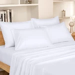 Full Size Bed Sheets - 6 Piece Set (white) Extra Soft Brushed Microfiber 1800. Fixed Price $41.99.