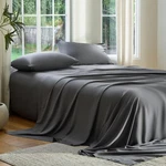 Doz Set, 100% Viscose Derived From Queen - 3 Piece No Top Sheet, Storm. Fixed Price $86.90.