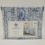 Simply Shabby Chic Duvet Set Indigo Batik Stripe Floral Blue Twin Size New. Fixed Price $49.99.