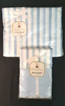 Vintage Springmaid Combed Percale Cotton Twin Sheet & Pillowcase Set Striped. Fixed Price $25.00.