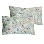 Qsh 100% Egyptian Cotton Floral Pillow Cases Standard Size Set Of 2, Green Fl.... Fixed Price $25.77.