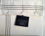 New Ralph Lauren Organic Sateen White Handkerchief Flat King Sheet Graphite Gray. Fixed Price $49.99.