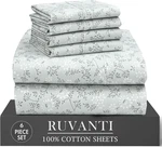 6 Pcs Cotton Sheets - 100% Natural Soft, Lightweight & Breathable Crispy. Fixed Price $82.99.