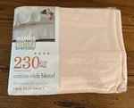 Martha Stewart Everyday Twin Flat Sheet 230 Thread Count Shell Pink New Sealed. Fixed Price $13.00.