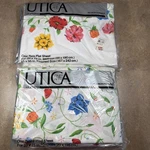 Nos Vintage Utica Fine Arts Jp Stevens Flat & Fitted Sheet Set Floral Garden. Fixed Price $24.61.