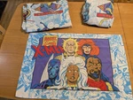 Vintage Marvel Xmen 1994 Complete Sheet Flat Fitted Pillowcase Twin Rare. Fixed Price $94.00.