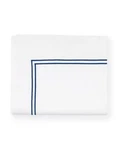 Italy Sferra Grande Hotel Cotton Flat Sheet With Multi-color Stitch Embroidery. Fixed Price $221.00.
