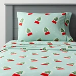Full Festive Snow Globe Kids Sheet Set Pillowfort Cotton Bedding. Fixed Price $28.00.