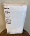 Ikea Dvala Twin Xl White Sheet Set Flat Fitted Pillowcase 100% Cotton New. Fixed Price $44.00.