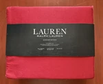 Lauren Ralph Full Size Admiral Red Dunham Sateen Sheet Set Fits 18" Nwt. Fixed Price $66.45.
