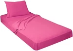 Gilbins Jersey Knit Pc. Cot Size Camp Sheet Set - Hot Pink 30"X75". Fixed Price $60.96.