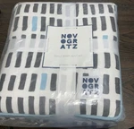 Novogratz Queen Quilt Set W/2 Standard Shams 3PC Black Blue White Design New. Fixed Price $90.00.