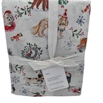 Pottery Barn Christmas Dog Print Sheet Set King Cotton Holiday New. Fixed Price $129.99.