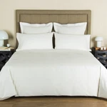 Frette One Bourdon King Duvet Cover Percale Ivory/ivory. Fixed Price $399.95.