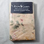 Ralph Lauren "francesca" Floral Beige Standard Pillowcases Set 2 Nos Rare Vtg. Fixed Price $122.50.
