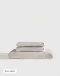 Quince Bamboo Piece Sheet Set King Sand Msrp $144. Fixed Price $89.99.
