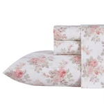 Queen Lisalee Flannel Sheet Set Pink - Laura Ashley. Fixed Price $21.24.