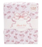 New Cherubs Roses Twin Set Pink Angel Floral Wings Envogue. Fixed Price $29.99.