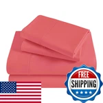 Superior 300 Thread Count Egyptian Cotton Set 2 Fitted Flat. Fixed Price $98.56.