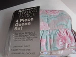Vtg Cannon Sterling Choice Queen Floral Sheet Set/pillowcases New!. Fixed Price $59.99.