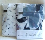 $635 Anne De Solene Paris 2PC Face King Fitted & Flat Sheets 100% Cotton. Fixed Price $169.00.