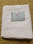 Nos Vtg Pacific Flat Sheet Embroidered. Fixed Price $25.00.