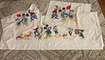 Vintage Wamsutta Disney Flt Twin Sheet Ultracale Mickey Mouse Picnic Band Party. Fixed Price $49.99.