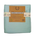 Laurelcrest 100% Organic Cotton Queen Sheet Set 350 Thread Count Sateen Weave. Fixed Price $49.99.