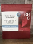 Better Homes & Gardens / Hygrocotton Bed Sheet Set Twin Deep Redwood. Fixed Price $29.75.