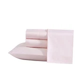 Laura Ashley - Sheet Set, Soft & Smooth Sateen Cotton Bedding With King Pink. Fixed Price $111.79.