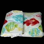 Cuddledown Tropical Fish Duvet Cover Queen Sateen Luxury Cotton 92X88 +sheet. Fixed Price $119.99.
