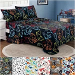 Chezmoi Collection Kids/teens Whimsical Fun Printed Soft Microfiber Sheet Set. Fixed Price $29.99.