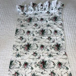 Vtg Ralph Lauren Blaine Pink Floral Cottage Ruffled Two Standard Pillowcases. Fixed Price $49.99.