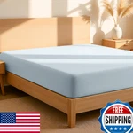 Bare Home 100 Organic Cotton Twin Extra Long Fitted Sheet - Crisp Percale Weave. Fixed Price $61.50.