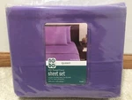 Queen Size Purple Sheet Set & Pillowcases No Boundaries 200 Thread Count New. Fixed Price $39.99.