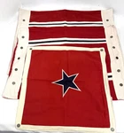 Vintage Tommy Hilfiger Canvas Nautical Pillow Shams Set Of 3. Fixed Price $59.50.