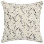 Rizzy Blue Printed Embroidered Stems Transitional Throw Pillow Floral T16388. Fixed Price $70.00.
