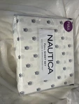 New Anchor Circle Full Sheet Set Navy On White Nip. Nautical Beach.. Fixed Price $36.00.
