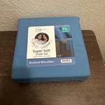 Twin / Xl Sheet Set By Mainstay Blue Eyes Super Soft Brushed Microfiber. Fixed Price $16.50.