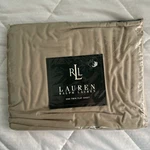 Lauren Ralph Solid Twin Flat Sheet Biege 250 Thread 100% Cotton New 66X96. Fixed Price $24.98.