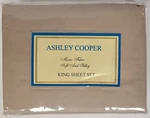 Ashley Cooper King Size Sheet Set Flat Fitted 2 Pillowcases Soft And Silky. Fixed Price $17.99.