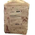 Bean Flannel Twin Sheet Set Flat Fitted Pillow Case White Deer Snowman Home. Fixed Price $55.95.