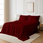 Non Sticky Cotton Premium 6 Piece Egyptian Fitted Queen Sheet Set, Hot.... Fixed Price $52.82.
