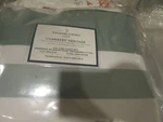 Williams Sonoma Italian Border Two 2 Tone Sheet Set California King Seafoam. Fixed Price $134.99.